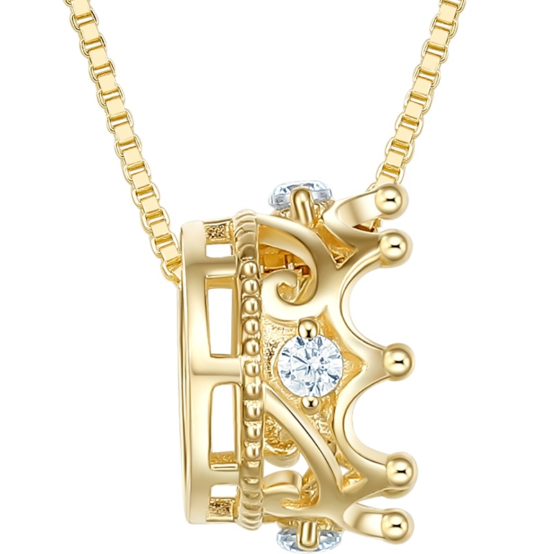 周大生S925银皇冠项链