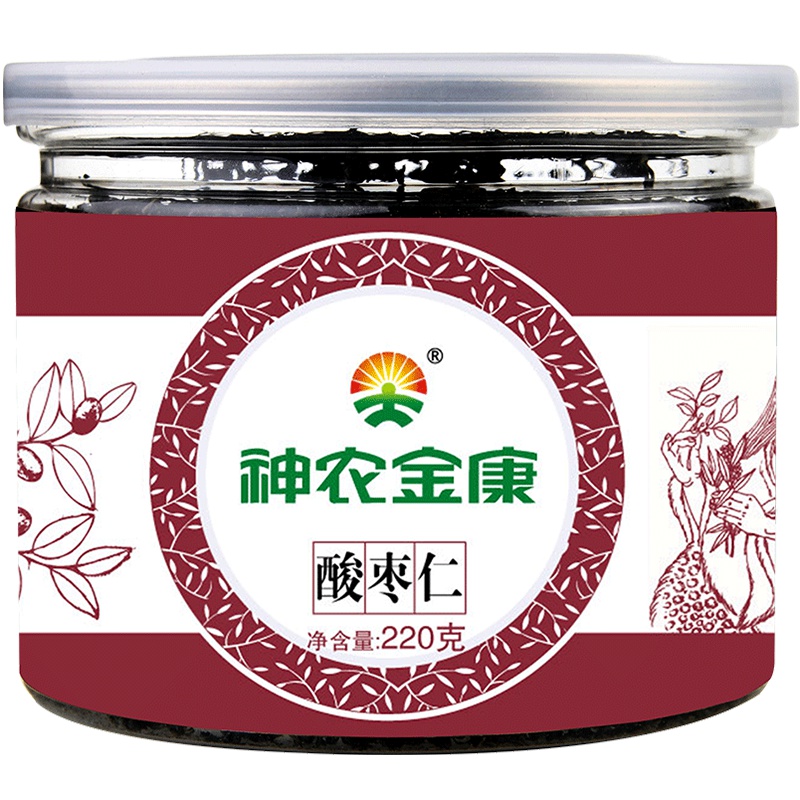 神农金康 酸枣仁茶220g 炒制熟酸枣仁睡眠