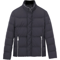 海一家旗舰店男装冬季男士时尚修身短款立领保暖羽绒服