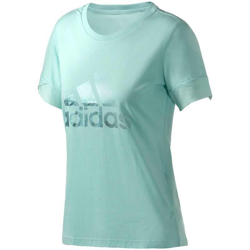 阿迪达斯女服装短袖T恤跑步训练运动休闲服装DY8613