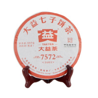 大益茶7572熟茶(1601批次)普洱茶熟茶2016年云南七子饼茶357g茶饼普洱茶叶