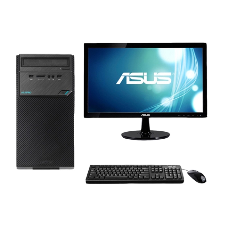 华硕（ASUS）D640MB 27L机箱 I5-9400/4G/1TB/集显/DVDRW/21.5英寸显示器/三年保修