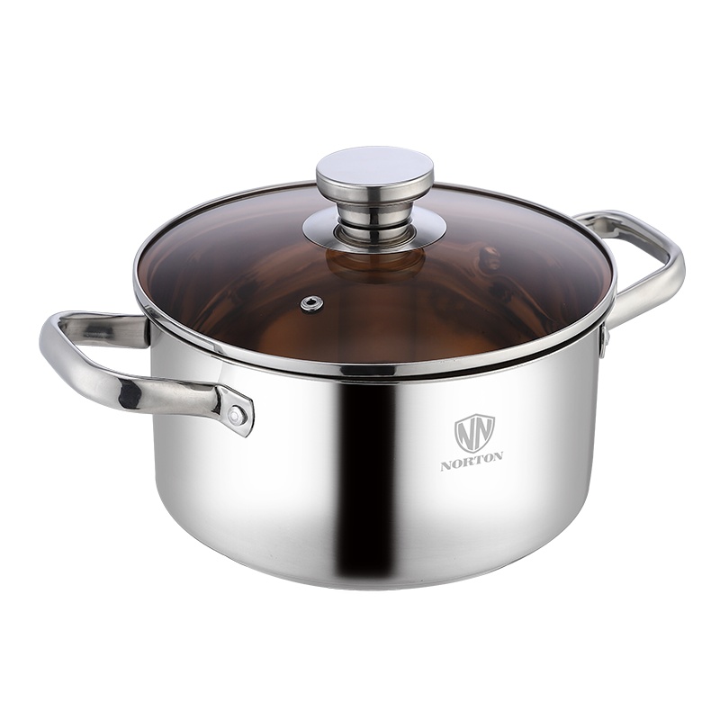 诺顿(NORTON) 战釜复合刚汤锅3TZF020 304不锈钢汤锅20cm 单个价
