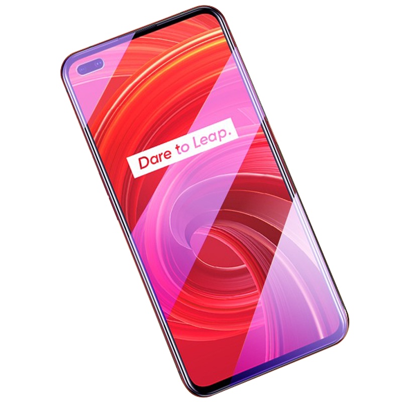 [送手机壳]轻万适用realmex50pro钢化膜全屏抗蓝光防摔贴膜真我手机保护膜全玻璃