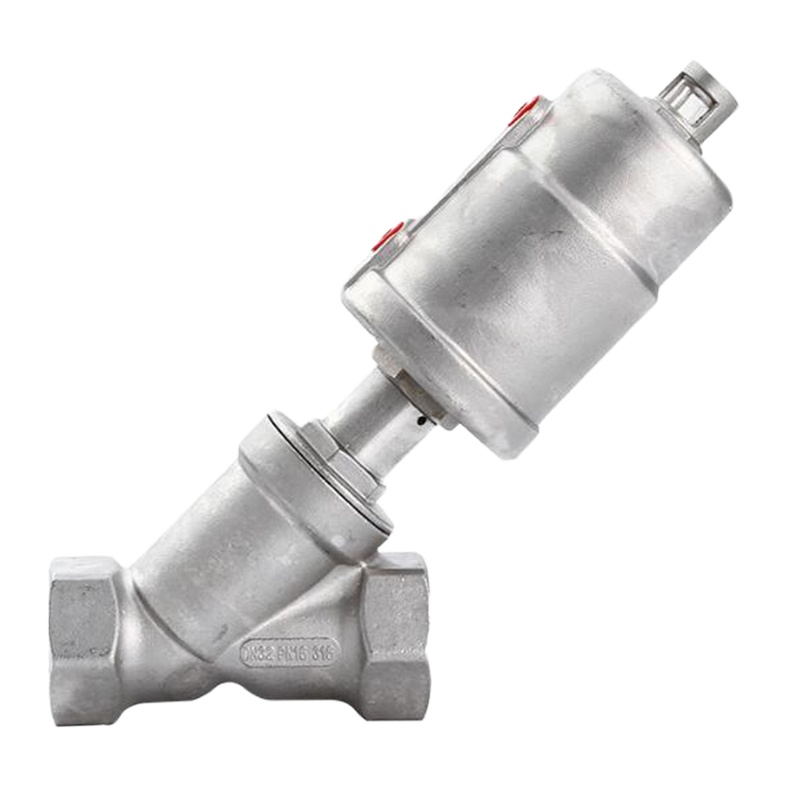 304不锈钢气动角座阀 DN15