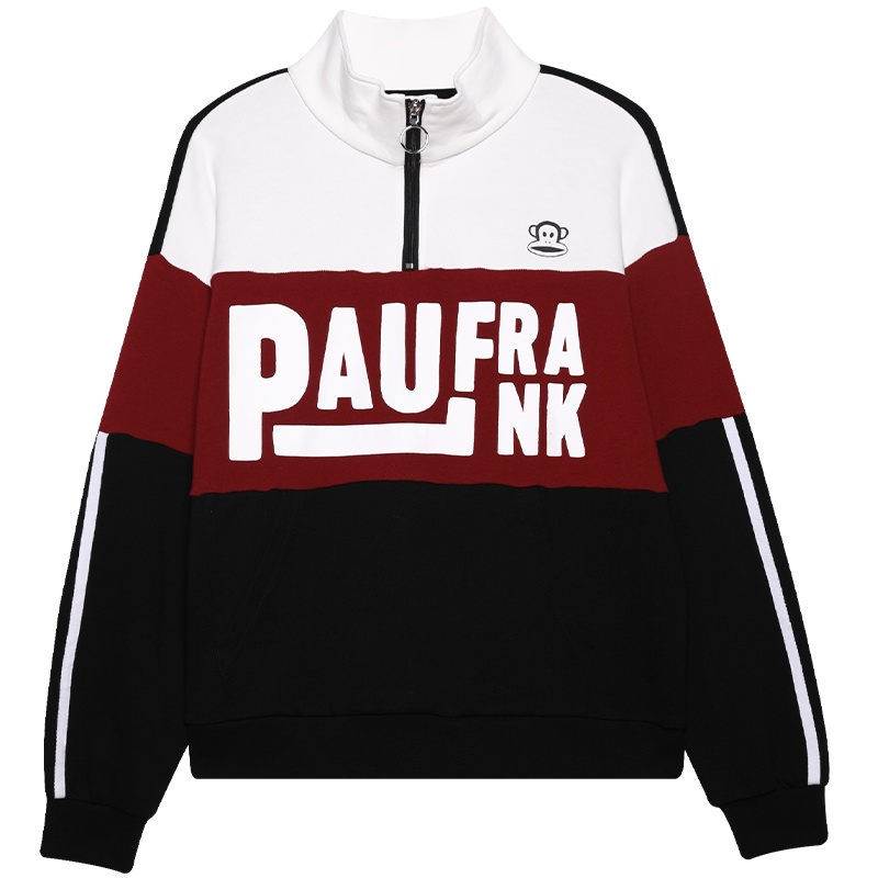 大嘴猴2020秋季新款卫衣女宽松韩版薄款街头流行bf慵懒风立领纯棉