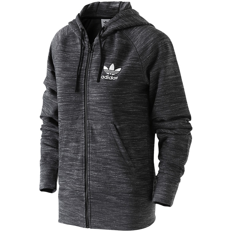 【自营】adidas阿迪达斯三叶草运动服女装长袖夹克外套连帽运动服CY9925 30 CY9925黑