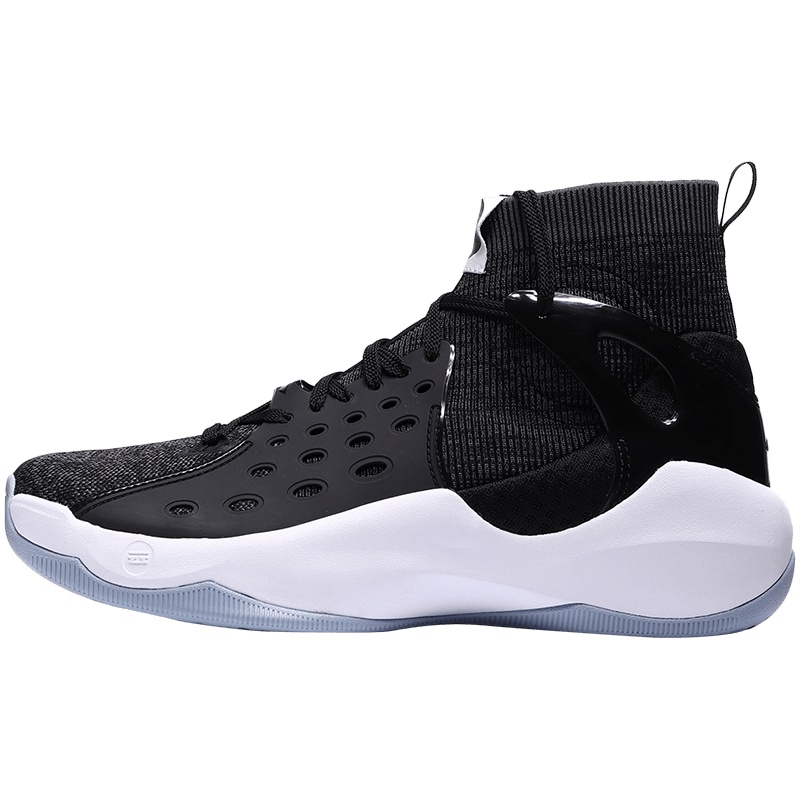 李宁LINING男子篮球鞋音速6一体织高帮运动鞋 ABAN021-1 ABAN021-1标准黑+铁青灰+标准白