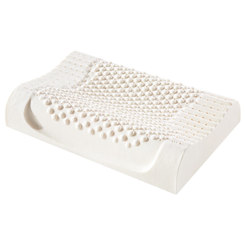 [苏宁宜品 认证]颗粒按摩枕 乳胶枕头 天然环保