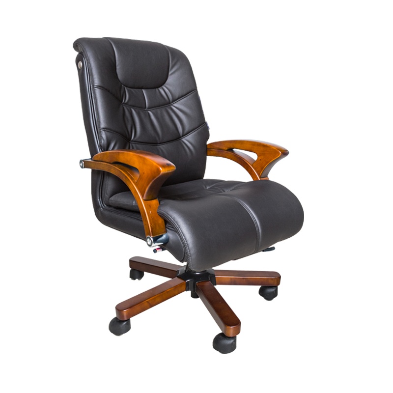 [硕辉]SJ-205班椅(黑色)转椅 西皮班椅 电脑办公椅 650*700*1050mm