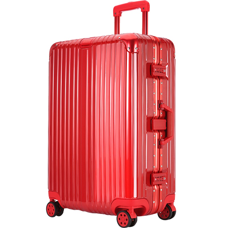 [满200-100]卡希度结婚行李箱陪嫁箱大红色20寸旅行箱包24婚庆密码拉杆箱万向轮 喜庆婚礼 见证幸福