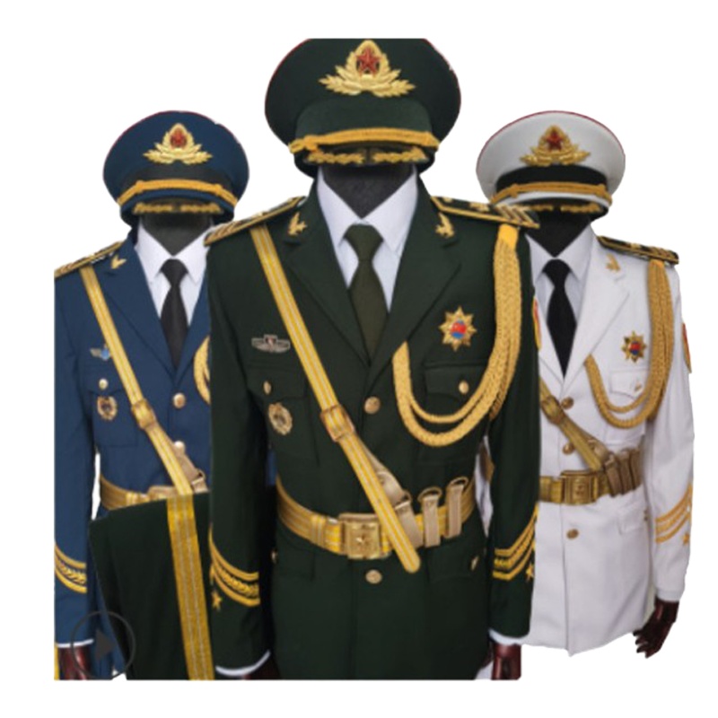 恒德升 礼服红旗班礼宾服HDS-15 军绿色