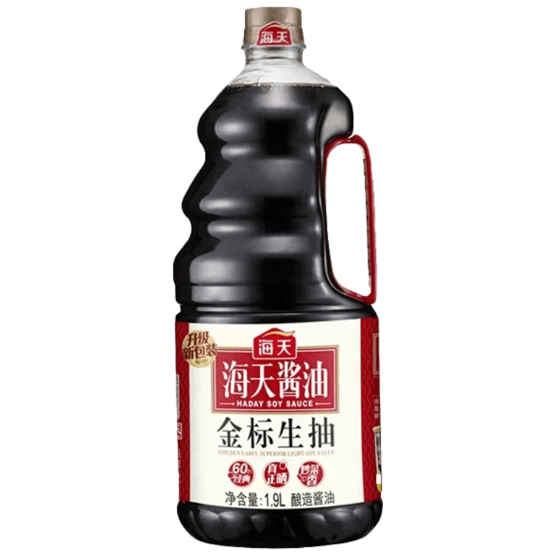 生抽1.9L*1大桶装家用凉拌家常炒菜黄豆酿造酱油厨房调料