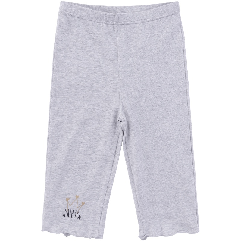 小红豆童装女童打底裤2019春夏新款儿童宝宝7分裤外穿洋气薄款裤子潮