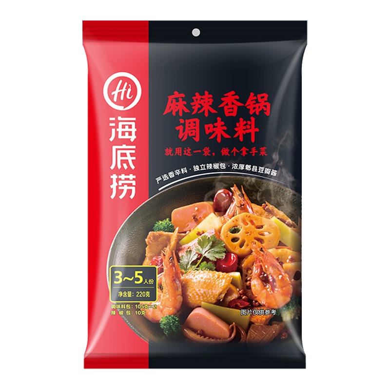 海底捞 筷手小厨系列 麻辣香锅调味料220g 袋装 麻辣味 调味品调味料 麻辣干锅虾牛蛙年糕小龙虾 冒菜串串麻辣烫调料