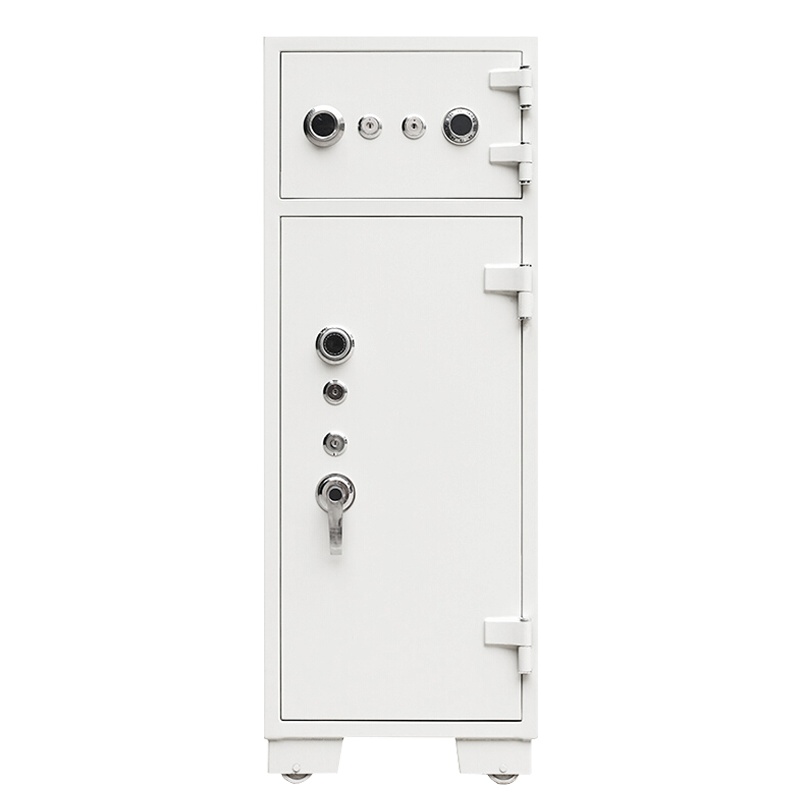 全简家具加厚枪柜钢制存储柜密码锁管制器械存放柜带滚轮灰白款1500*1000*450