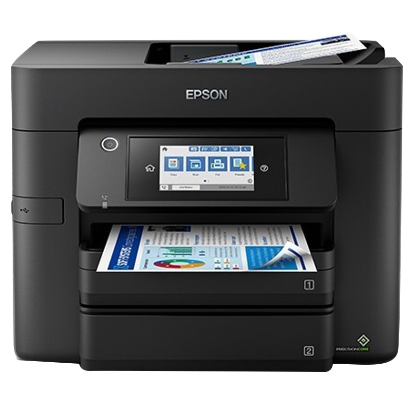 爱普生(EPSON) WF-4838 彩色喷墨商务多功能一体机 打印机 无线商用打印机复印扫描传真 A4幅面自动双面