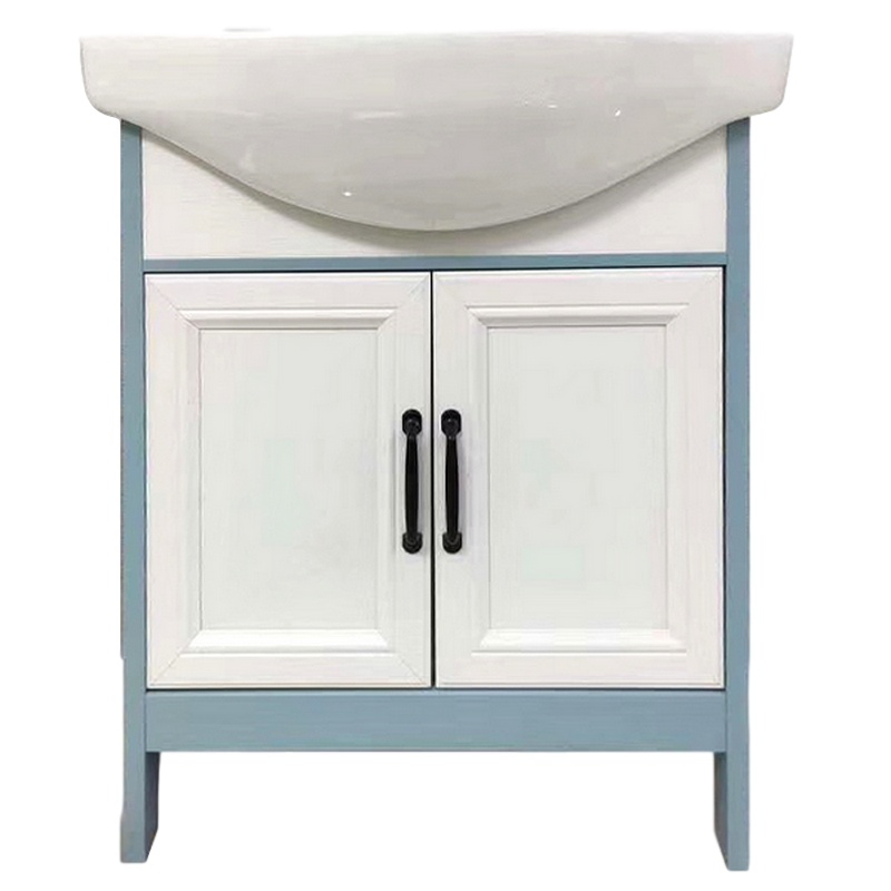 逐鹿中原小户型浴室柜洗脸漱台池落地式洗手盆柜DZ855面盆柜