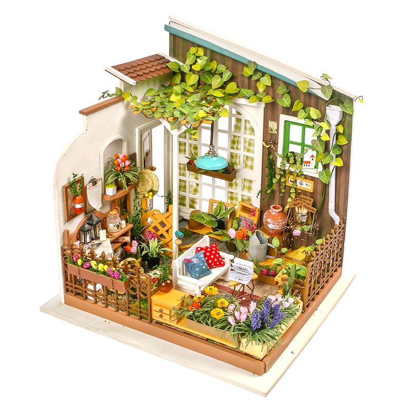 若态若来diy小屋拼装模型手工制作创意拼插拼图艺术屋生日礼物女成人 DG108米勒的阳光花园