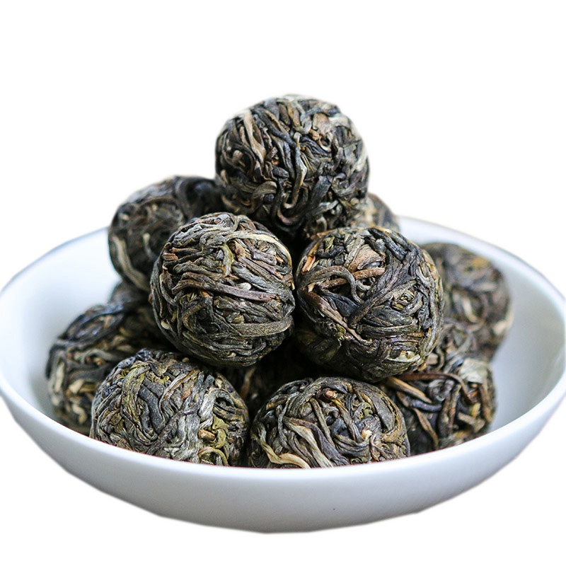 云南普洱茶迷你小沱茶 景迈古树茶纯料 普洱生茶手工小龙球 景迈龙珠生250克