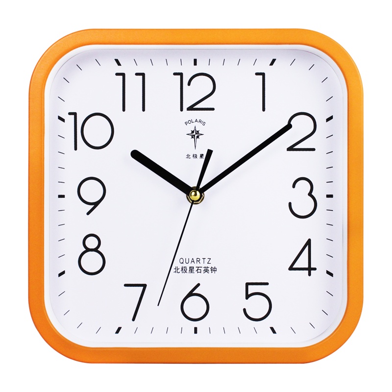 北极星(POLARIS) 10英寸炫彩台钟简约时尚宜家创意挂钟卧室客厅电子挂表家用台挂两用时钟表