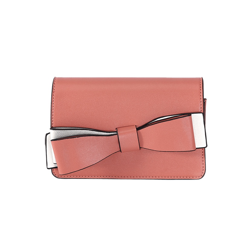 都宝路(dubaolu) 新款时尚简约撞色单肩斜挎蝴蝶结女包