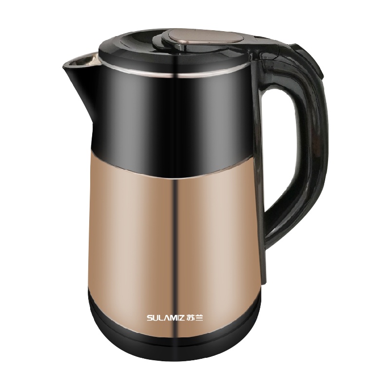 苏兰电水壶 SL-H3028 2.3L大容量1500W大功率 食用级不锈钢防烧干电热水壶 高温消毒暖水壶烧水壶