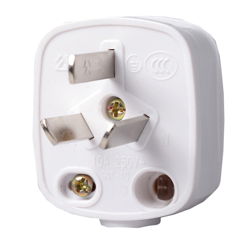 公牛三脚插头电源插头自行接线 国标10A/250V 10个/条 (1个)