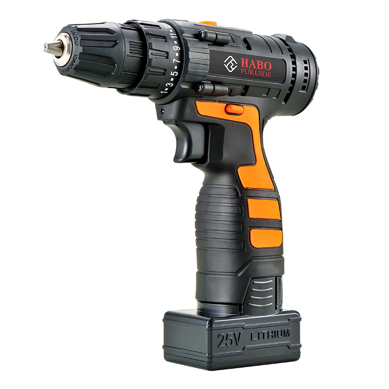 福瑞德25V锂电钻双速充电钻手枪电钻多功能家用电动螺丝刀五金工具电起子