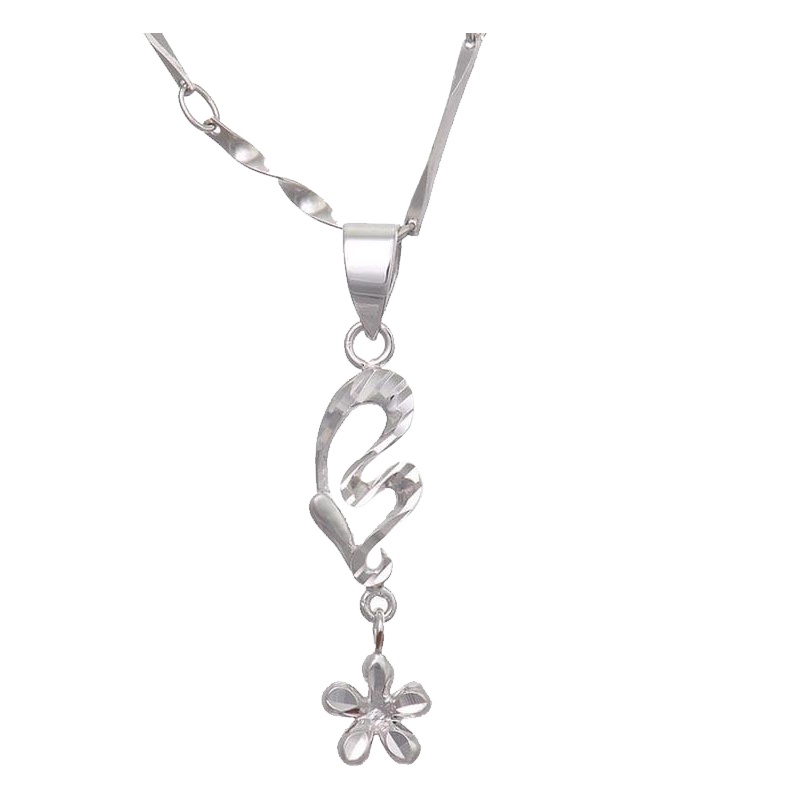 梦克拉 白18K金花形吊坠 心意相连 定价 定价 吊坠 黄金