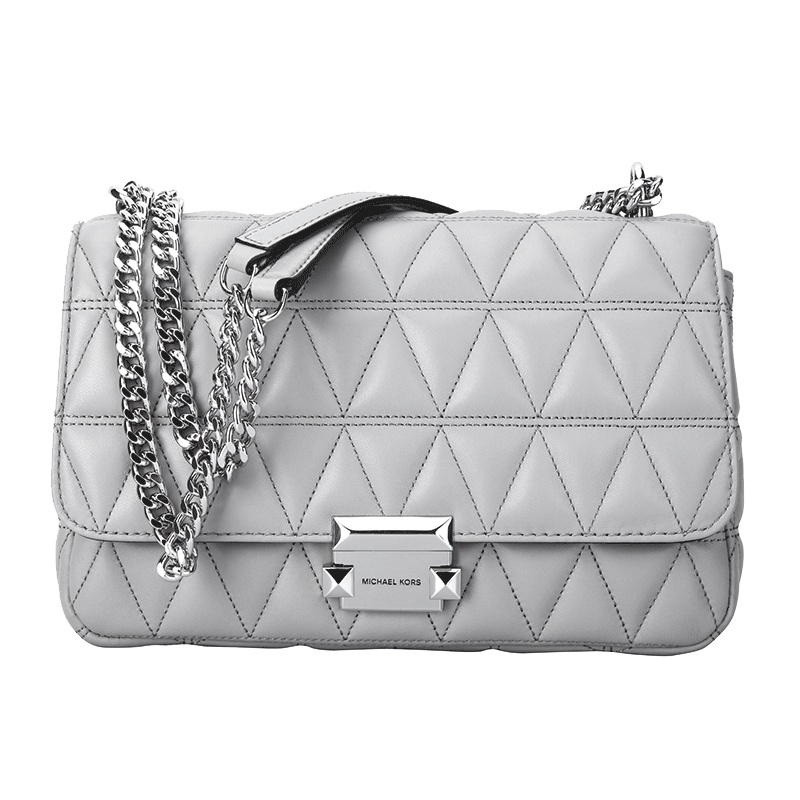 MICHAEL KORS 迈克·科尔斯 MK女包 SLOAN系列黑色皮革女士单肩斜挎包