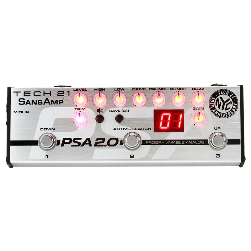 TECH21 NYC PSA2.0 可编程电吉他音箱模拟综合效果器