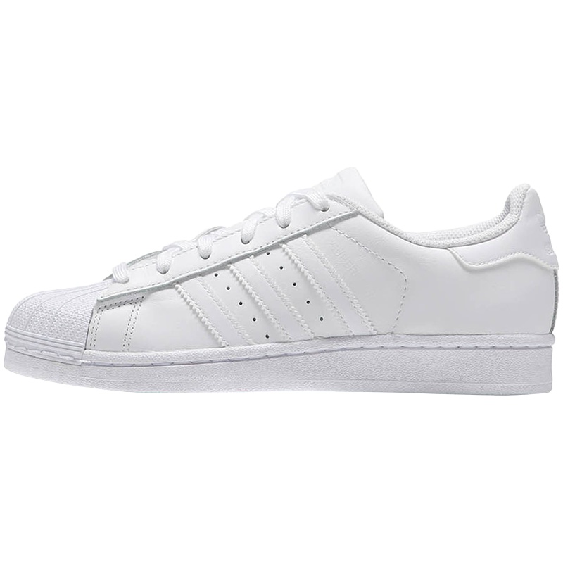 adidas阿迪达斯三叶草男女鞋板鞋小白鞋SUPERSTAR贝壳头B27136 白色 36.5码