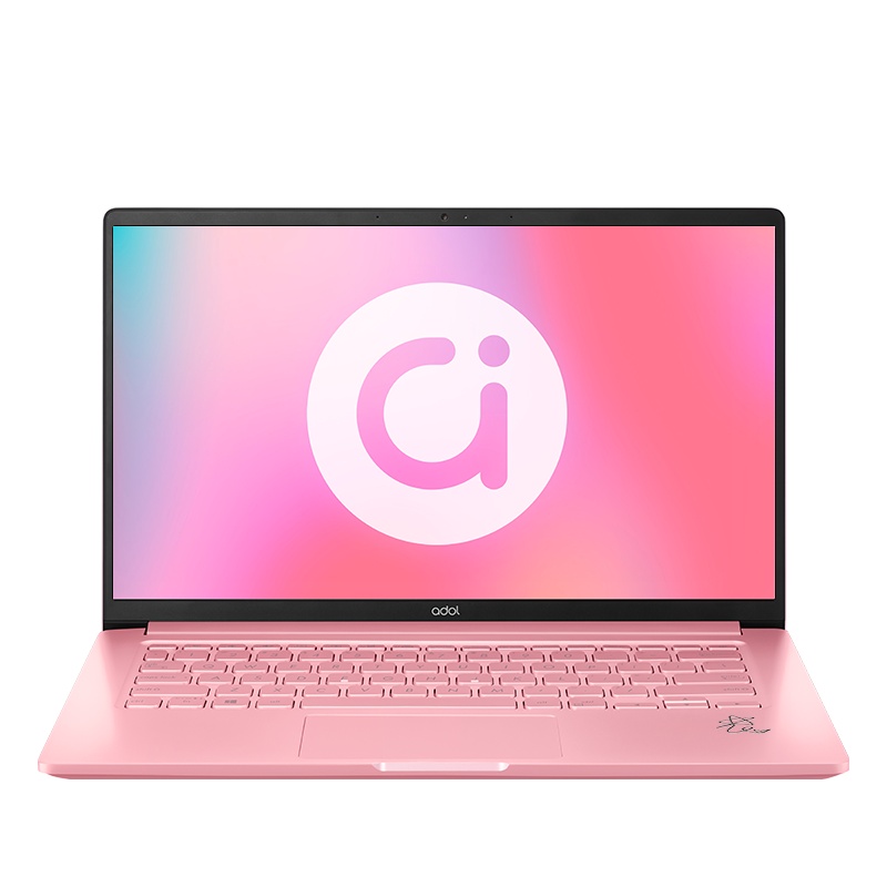 华硕a豆 adolbook14 十代英特尔 14英寸渐变色轻薄笔记本电脑(i5-10210U 8G 256G 16G傲腾)梦境粉 农农签名版