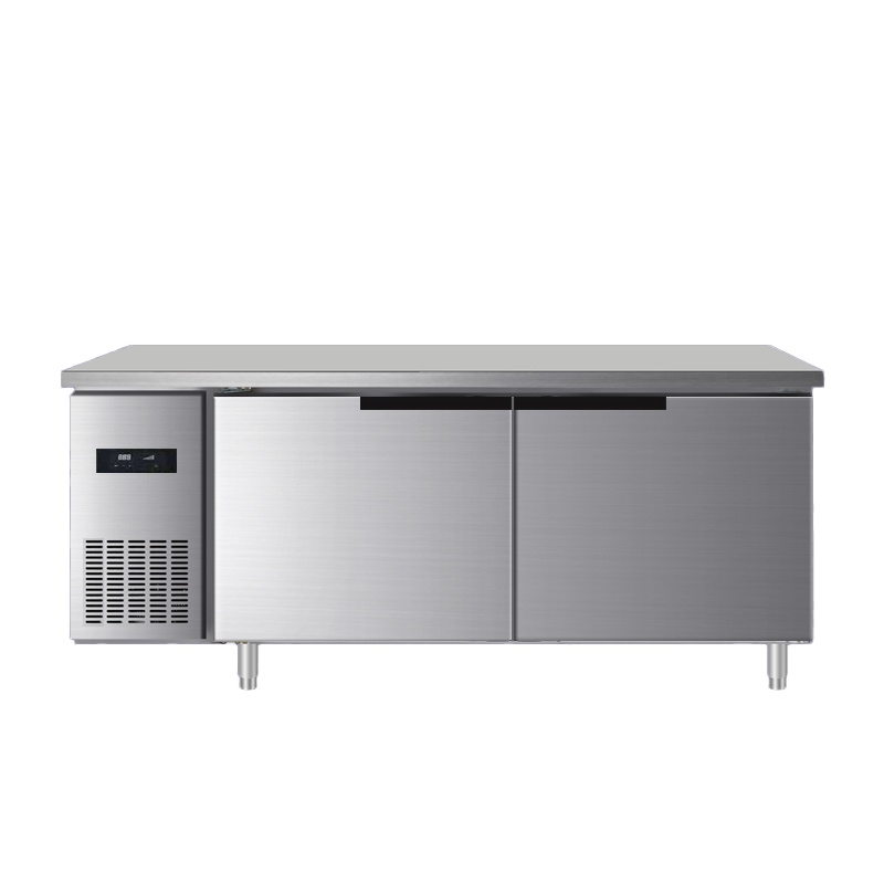 品能达 商用全钢全铜操作台平冷工作台冰箱冷冻保鲜厨房奶茶支持定制 多尺寸可定制冷藏/冷冻/双温工作台 升级电子温控