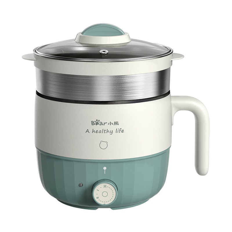 小熊 (Bear) 电热锅 双层电火锅蒸煮一体煮面煲汤早餐神器学生宿舍寝室小功率电煮锅苏宁官方自营 DRG-E12R3
