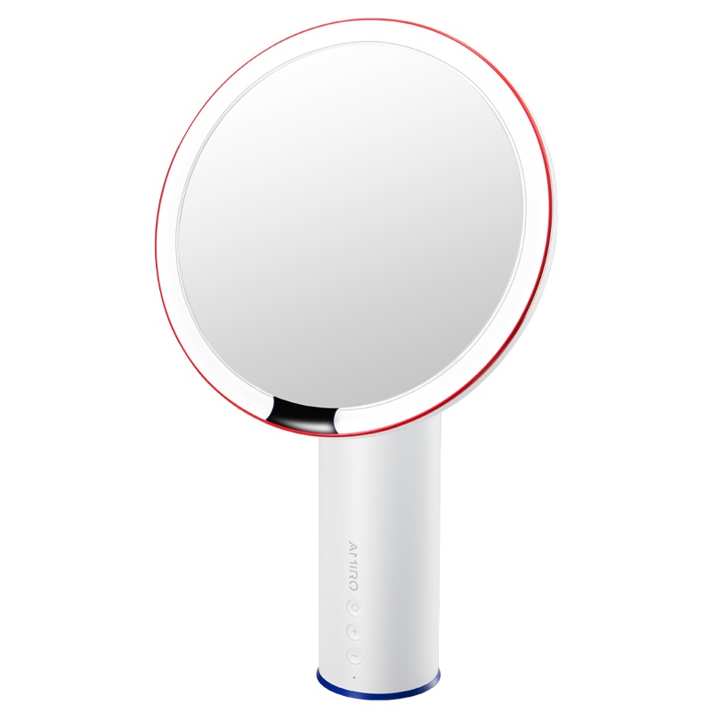 AMIRO 高清真彩LED日光化妆镜 O系列小白镜插电版