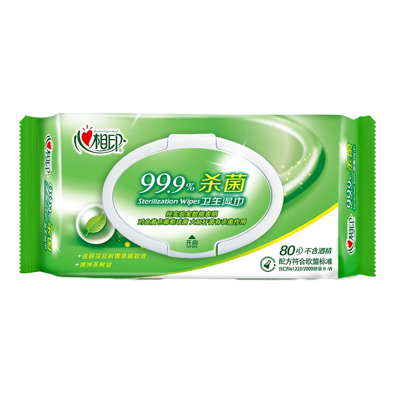 心相印 Mind Act Upon Mind生活用纸 湿纸巾 XCA080 80片/包