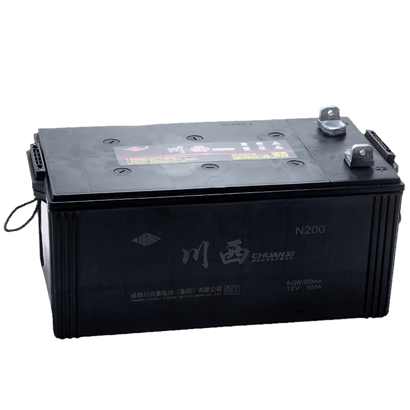 川西免维护汽车蓄电池12v N200 6-QW-350min装载机、挖掘机、压路机等工程机械、大中型客车/重...