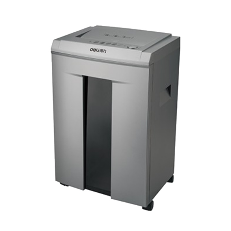 得力(deli)14461碎纸机 单次碎纸6张 20L大容量 米粒状2*12mm 5级保密 金属灰 办公家用粉碎机