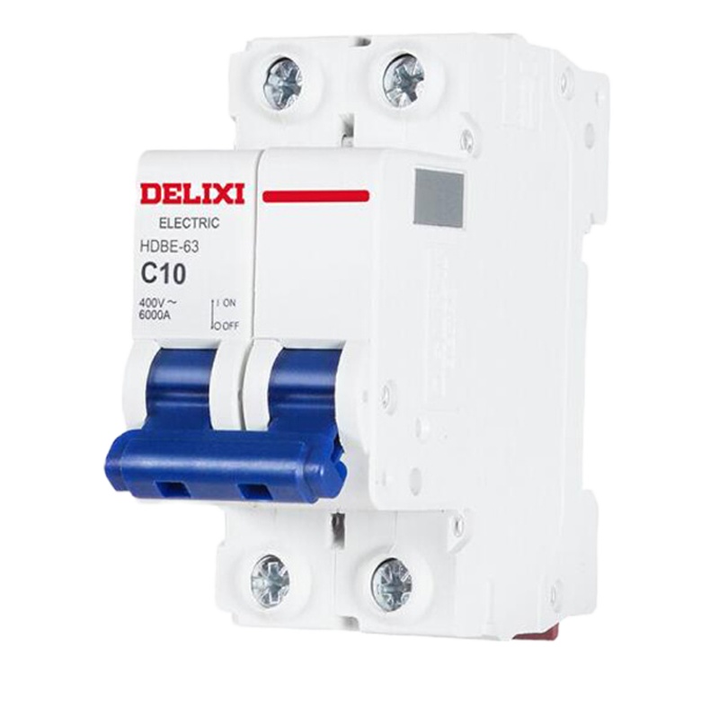 德力西 HDBE632C10 空气开关带漏保小型漏电保护断路器2P10A 白色 (单位:个)