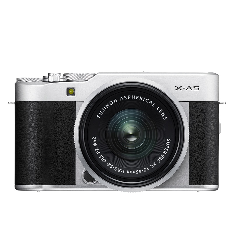 富士(FUJIFILM) X-A5（15-45mm）银黑色 单镜头套装 数码微单相机