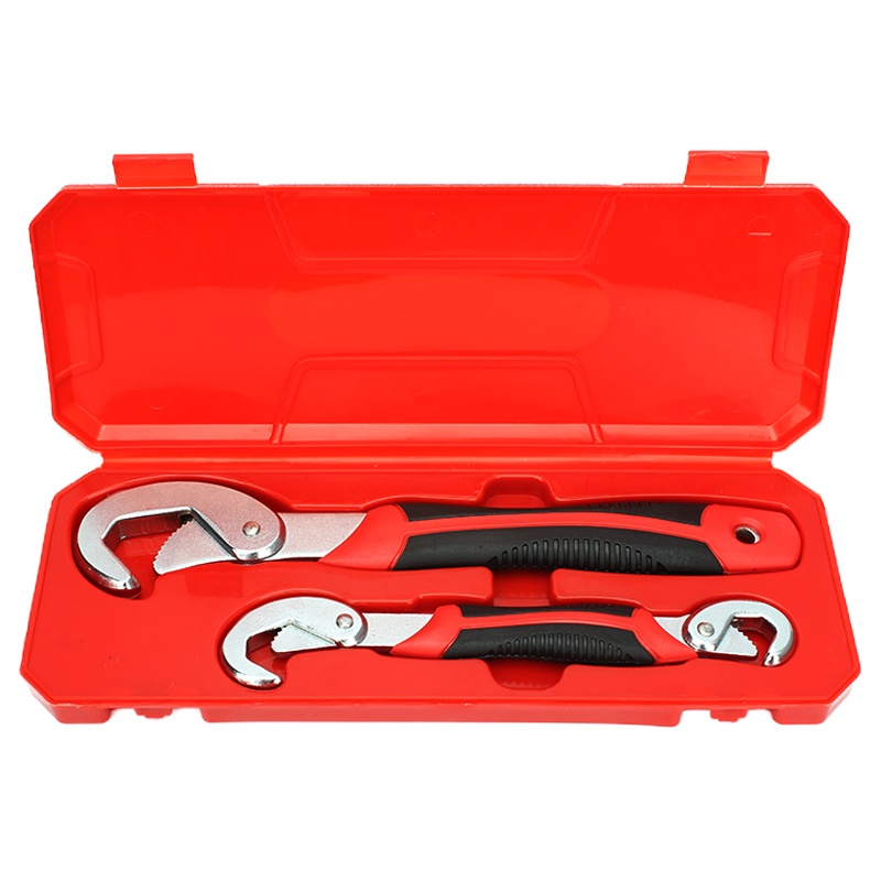 钢拓扳手多功能五金扳手工具阿斯卡利 快速水管钳活扳手万用扳手套装 多功能扳手一套2把