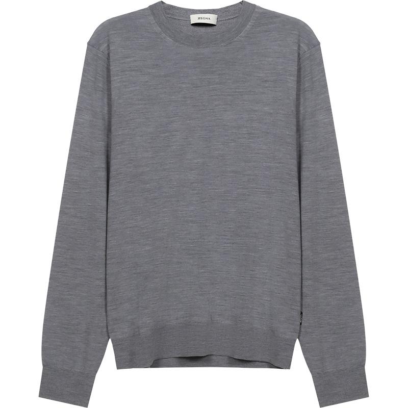 杰尼亚 Z ZEGNA 男士羊毛圆领长袖针织衫羊毛衫VYM96 ZZ110