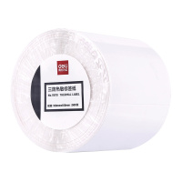 得力deli11870热敏标签纸100*100mm*500张(快递)不干胶打印标签纸三防电子面单条码纸单卷