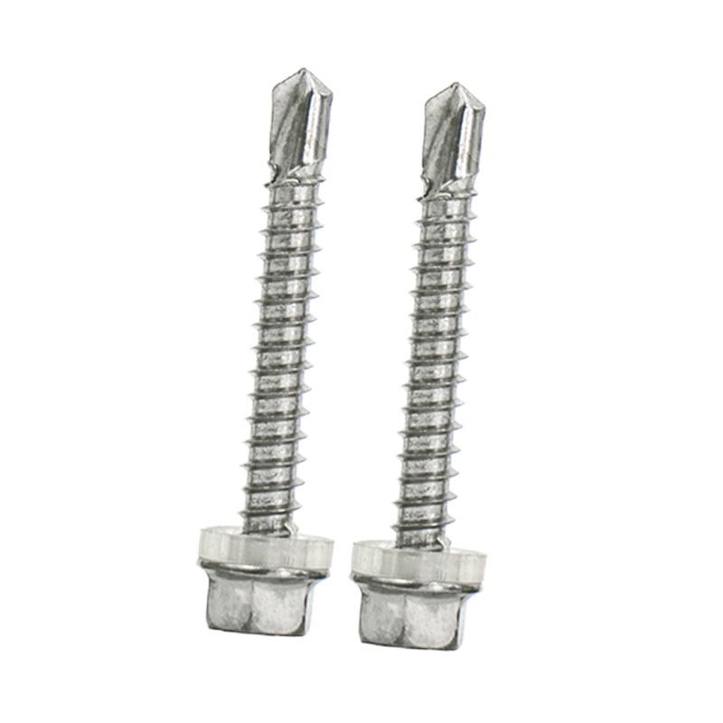 冰禹BY-1065 304不锈钢外六角钻尾螺丝DIN7504K ST4.8*75 20个