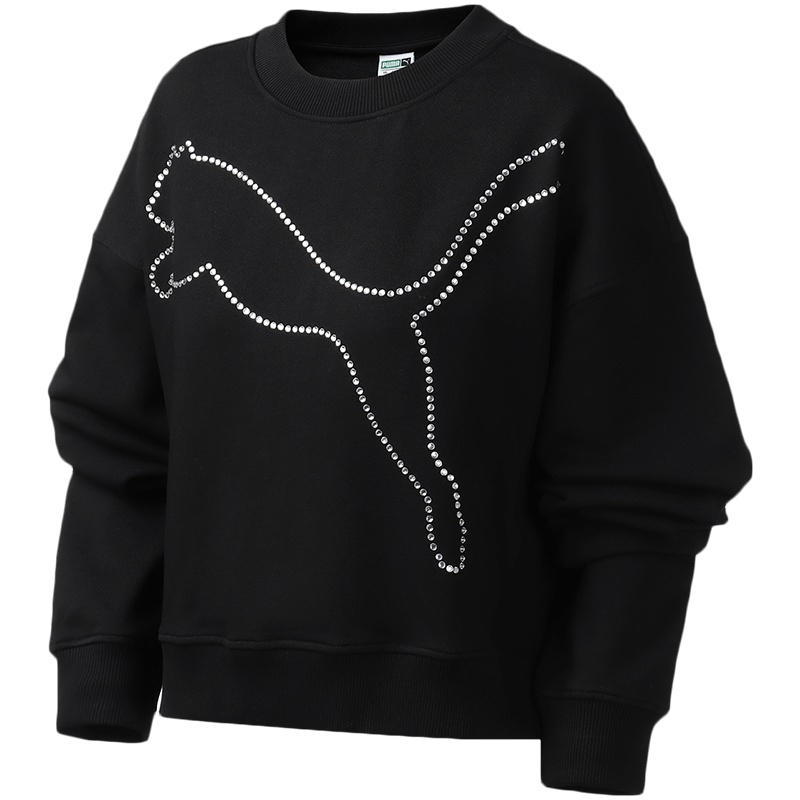 PUMA彪马女装运动服休闲圆领卫衣595708