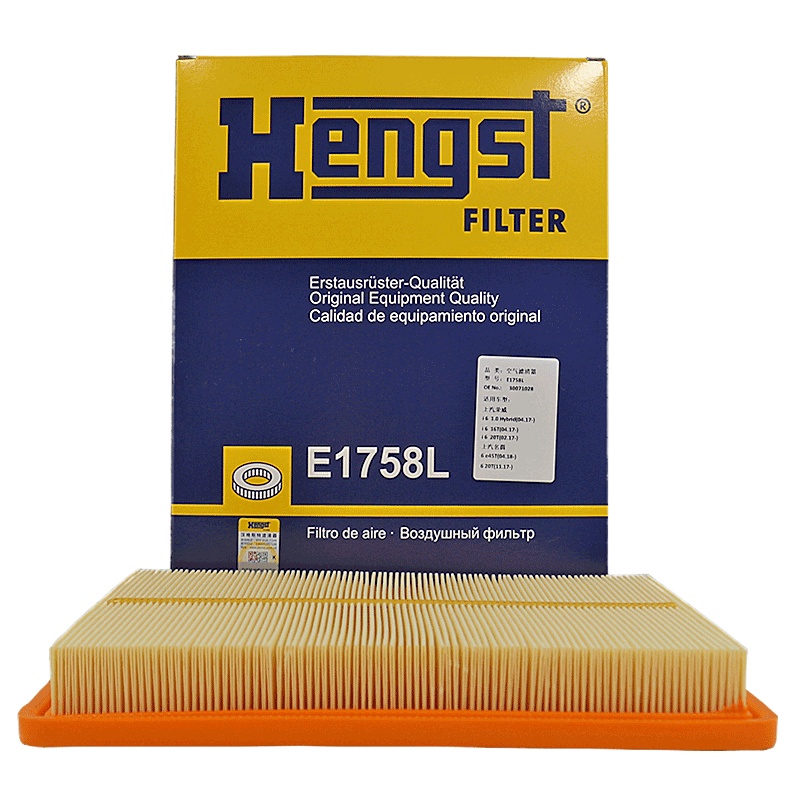 汉格斯特(hengst)空气滤E1758L适配荣威i5/i6/名爵6 1.0T/1.5T