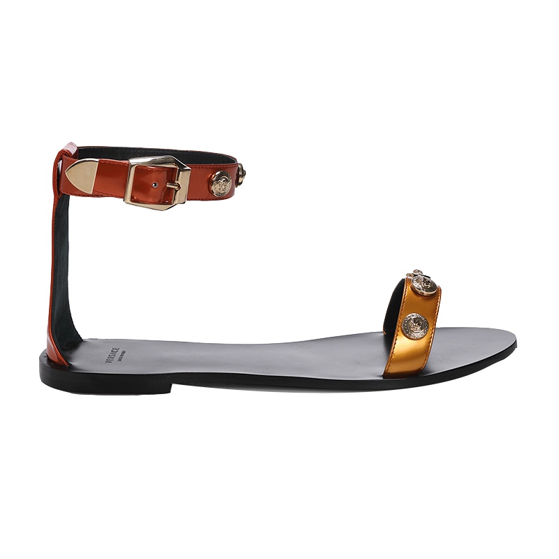 19ss新品 VERSACE 范思哲 女士凉鞋美杜莎logo金属装饰