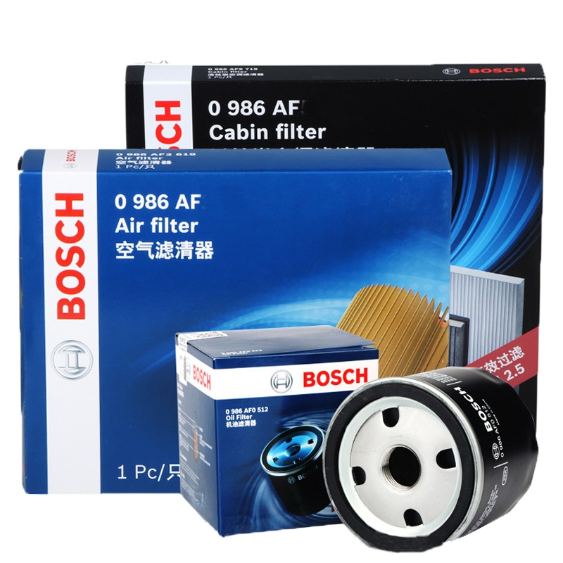 博世(BOSCH)滤清器套装 空气滤空调滤机油滤适用于朗逸2010-2013